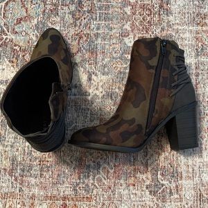 Very Volatile Camo Booties